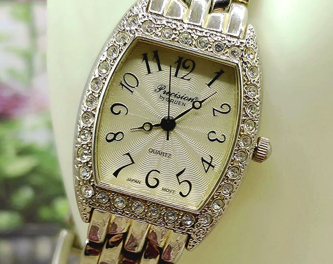 Women’s Wrist Watch – Precision by Gruen – Quartz – Analog – Japan Movement – Vintage Watch - GP3046 199 PC21