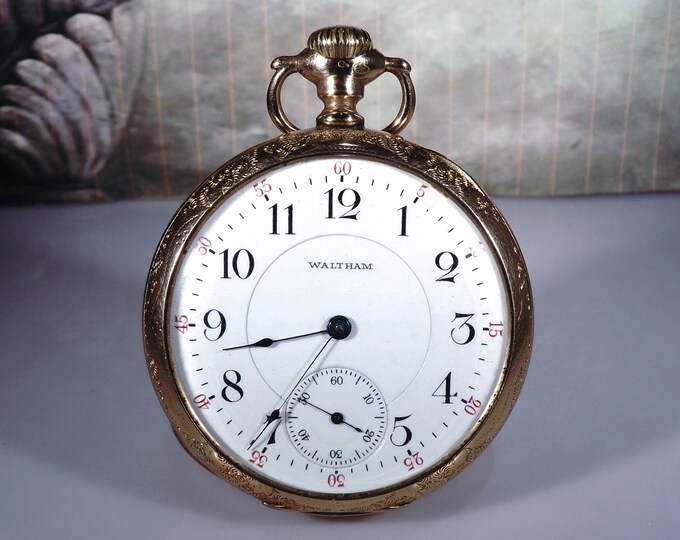 1909 WALTHAM WADSWORTH 17 Jewels Pocket Watch, 17 Jewels, 18s, ROYAL A.W.W. Movement, Serial #17026530, Runs Well, Antique Pocket Watch