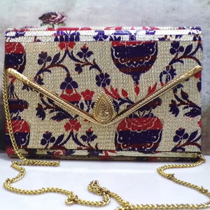 Cartera de mano vintage de los años 60, con acabado exterior de metacrilato, interior de piel sintética con cremallera, cadena Chatelaine, monedero tipo sobre, accesorio de vestir