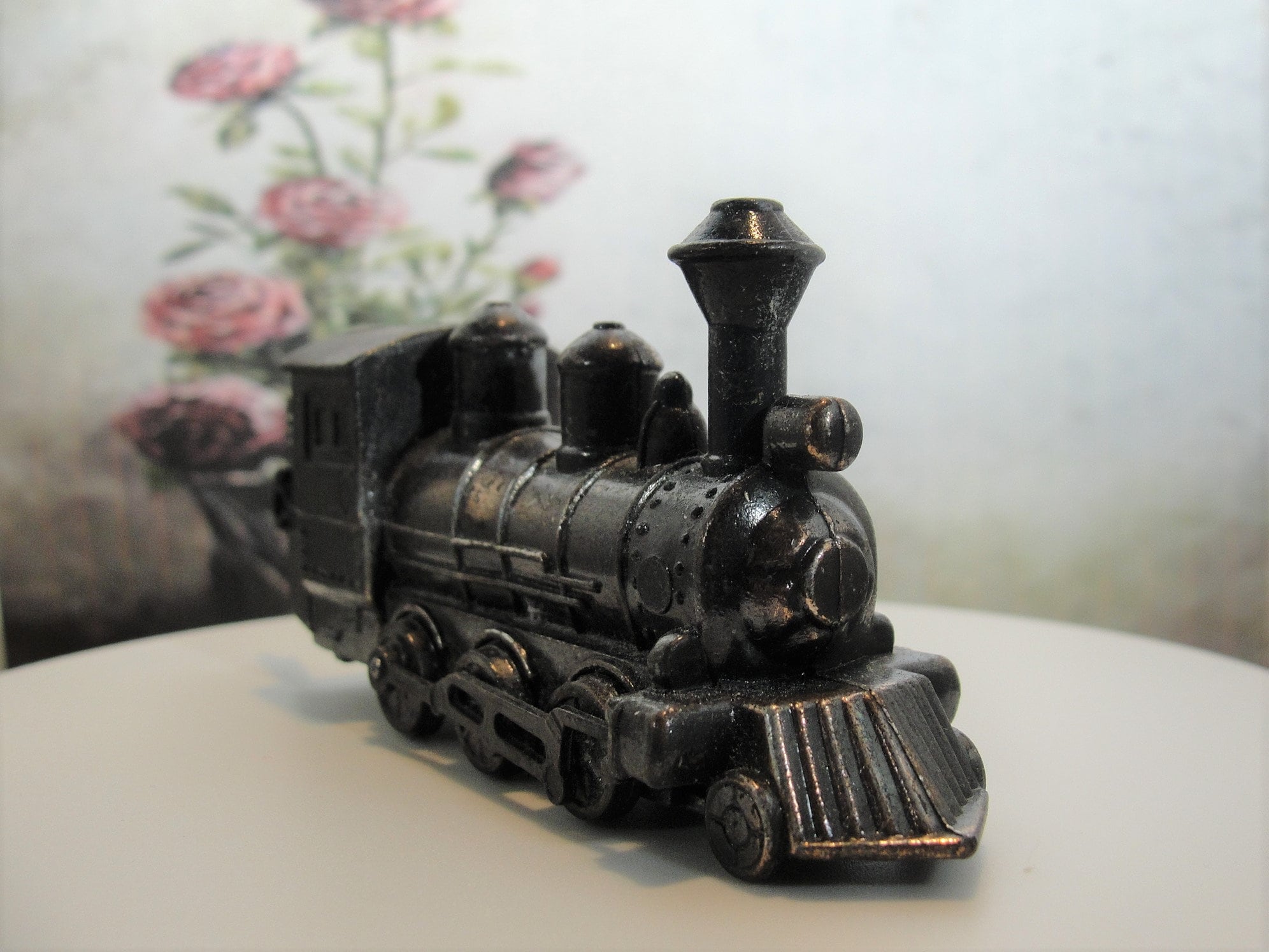 Die Cast Pencil Sharpener, Desk Accessory, Bronze Train