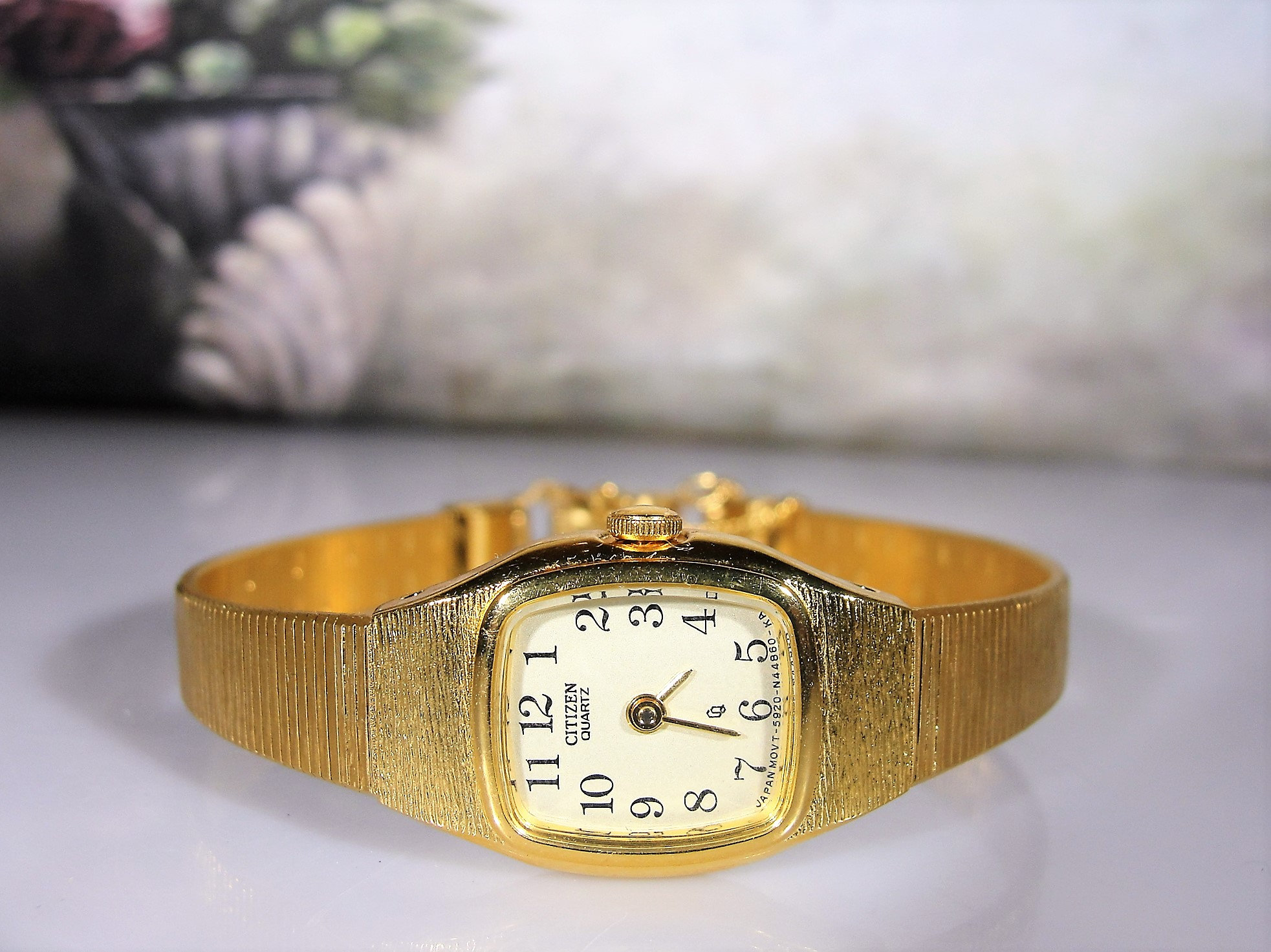 CITIZEN Women’s Quartz Gold Tone Wrist Watch, 5920S0150, Ladies Wrist