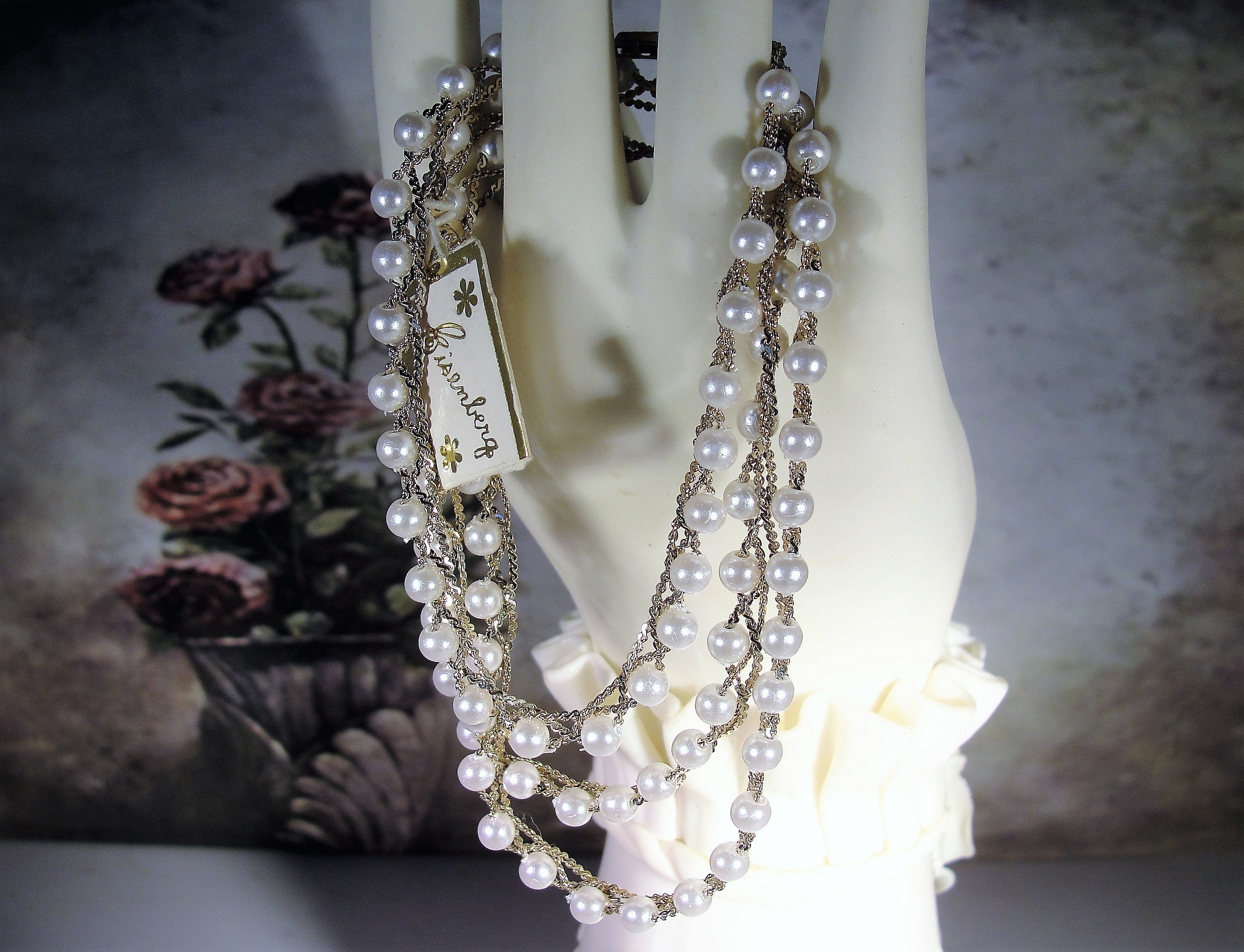 Jewelry Set - EISENBERG Pearl Necklace & Bracelet Jewelry Set - Midcentury Jewelry  Set - Wedding Accessory - Vintage Set