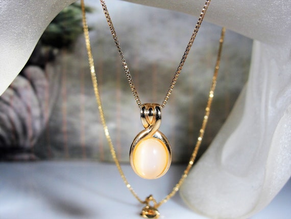 Jewelry Set - Gold Vermeil Moonstone Jewelry Set … - image 2