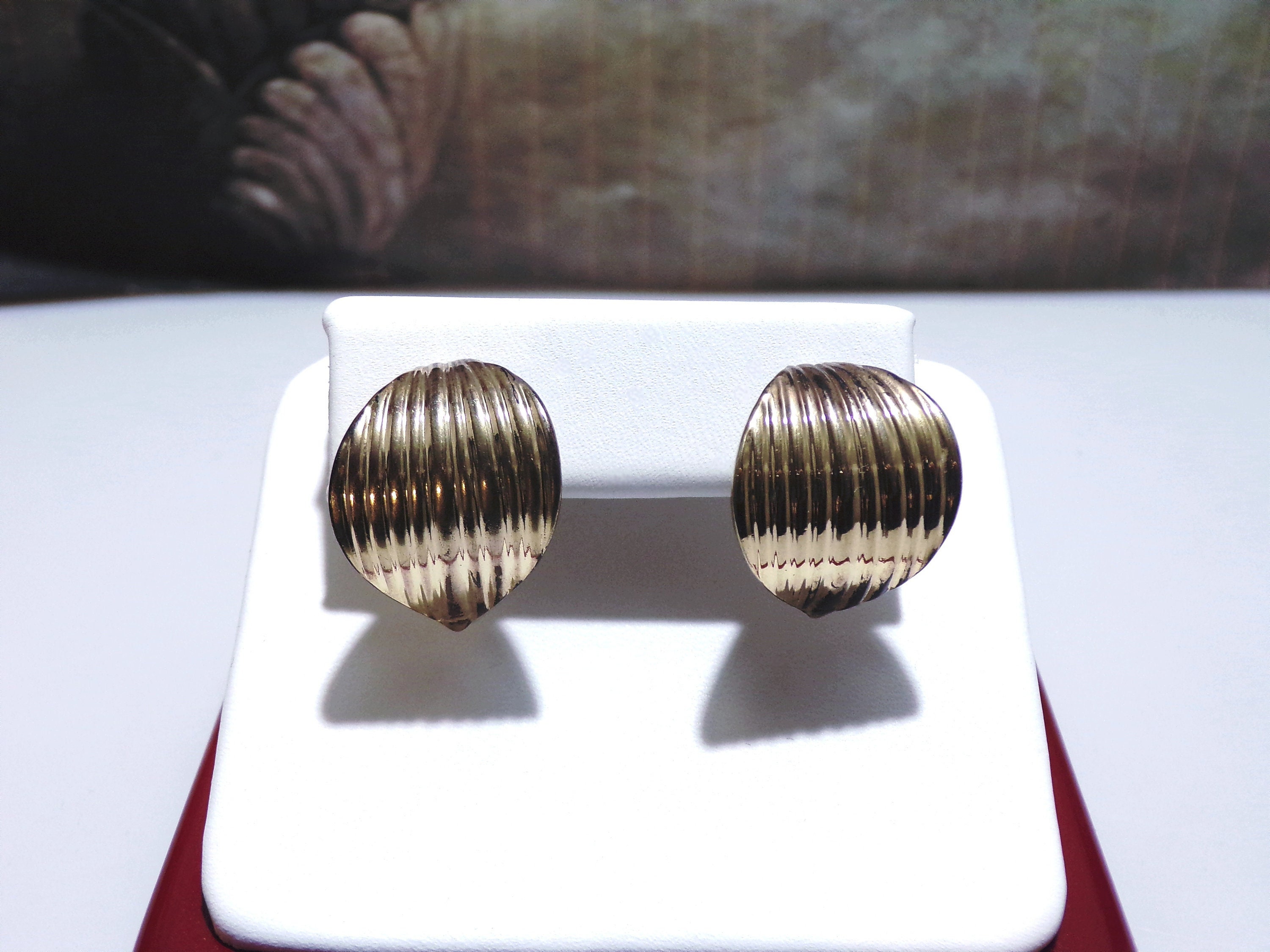 Half Hoop Gold Plated Pierced Earrings, Geometric Earrings, Hypoallergenic Posts, Hypoallergenic