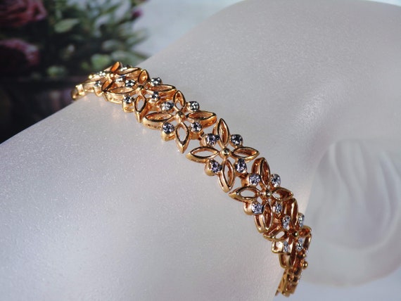 Rose Gold Bracelet – Rose Gold Plated and Diamond… - image 6
