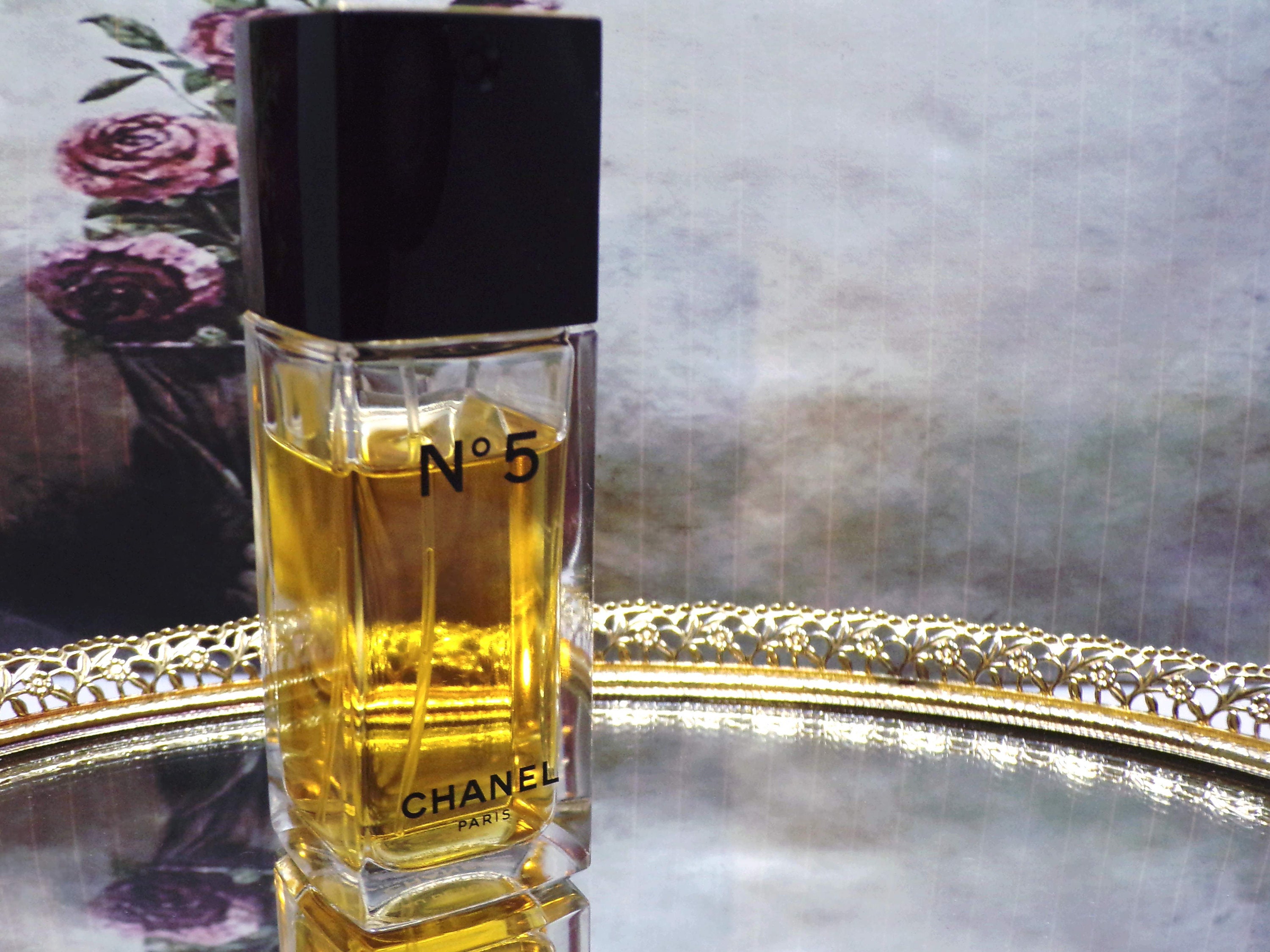 CHANEL Perfume - Chanel No 5 Perfume - Eau de Toilette Spray - 1.2 oz.  35ml. - Paris/New York - Vintage Perfume - Used Item