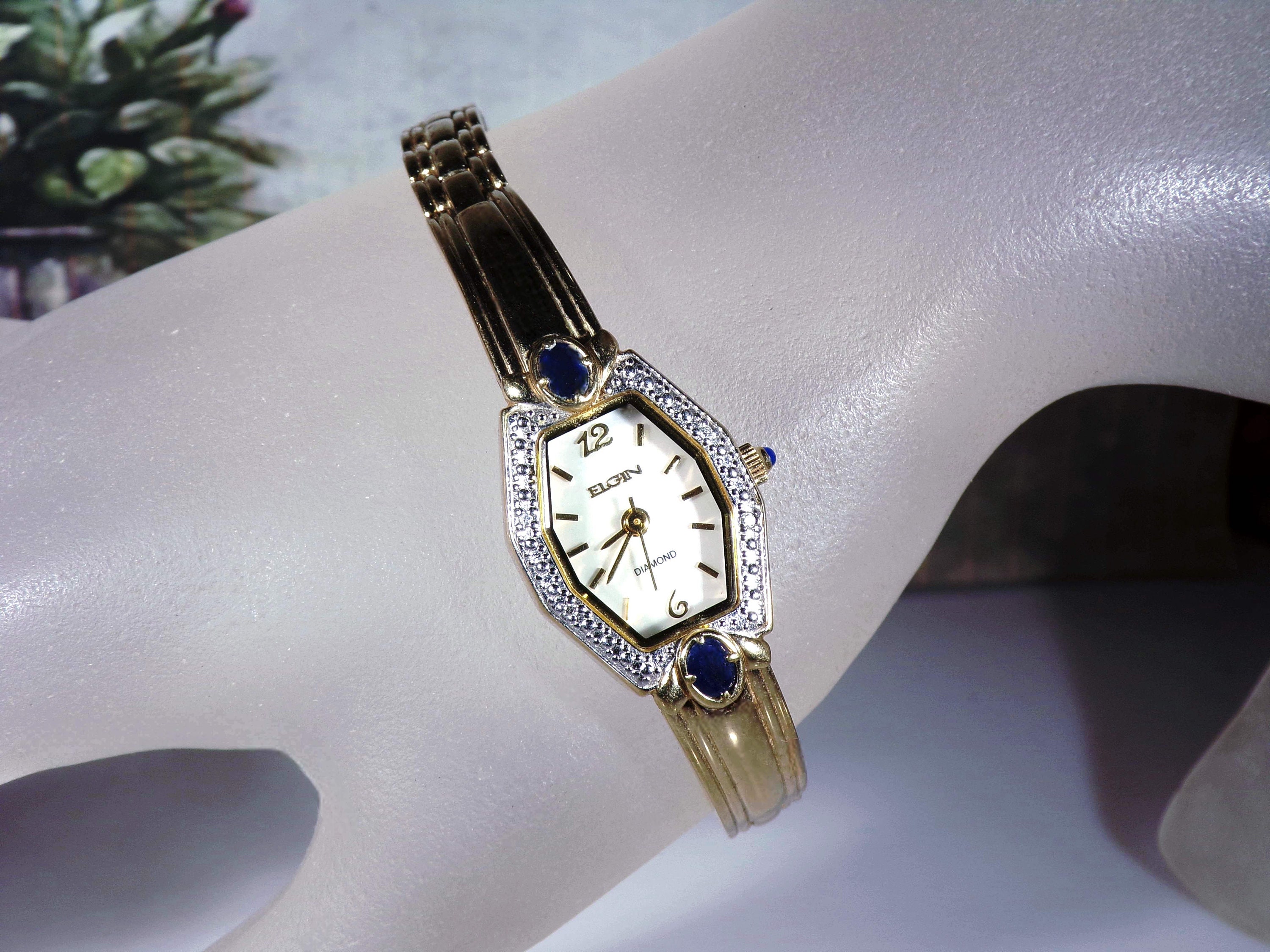 Elgin diamond quartz ladies watch hot sale