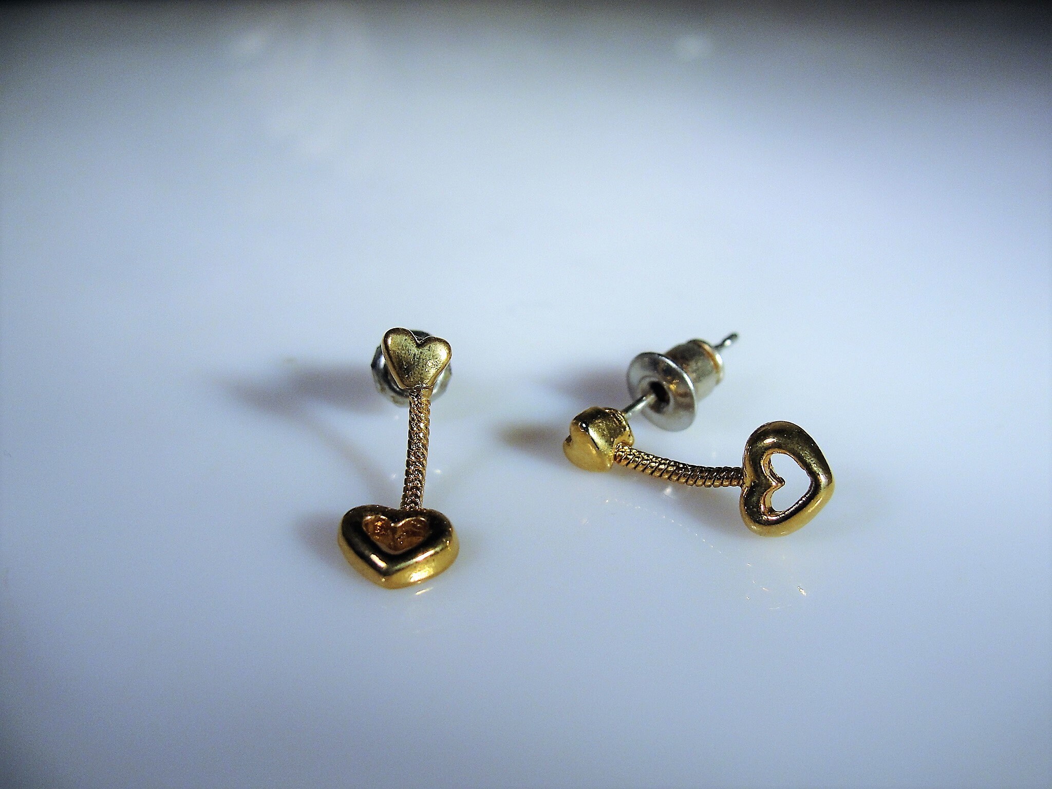 Petite Dangle Heart Earrings… So Cute! Hypoallergenic Pierced Earrings