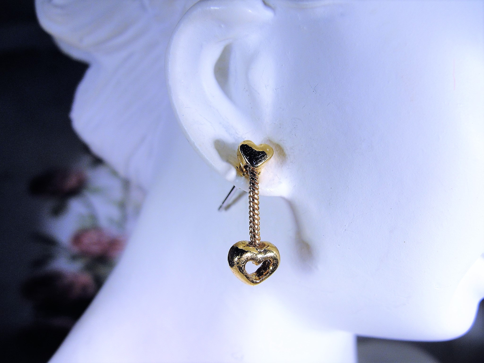 Petite Dangle Heart Earrings… So Cute! Hypoallergenic Pierced Earrings