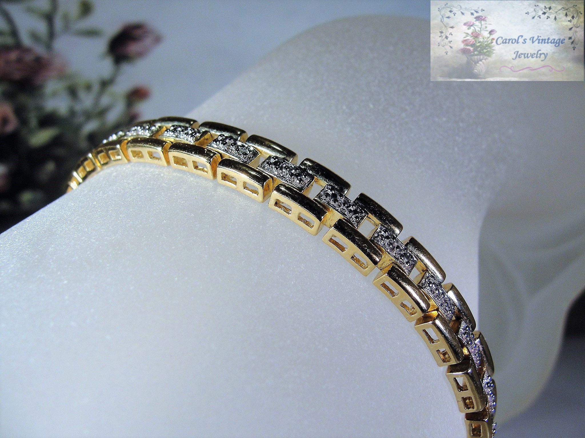 ROSS SIMONS, Gold Vermeil Genuine Diamond Tennis Bracelet, Diamond