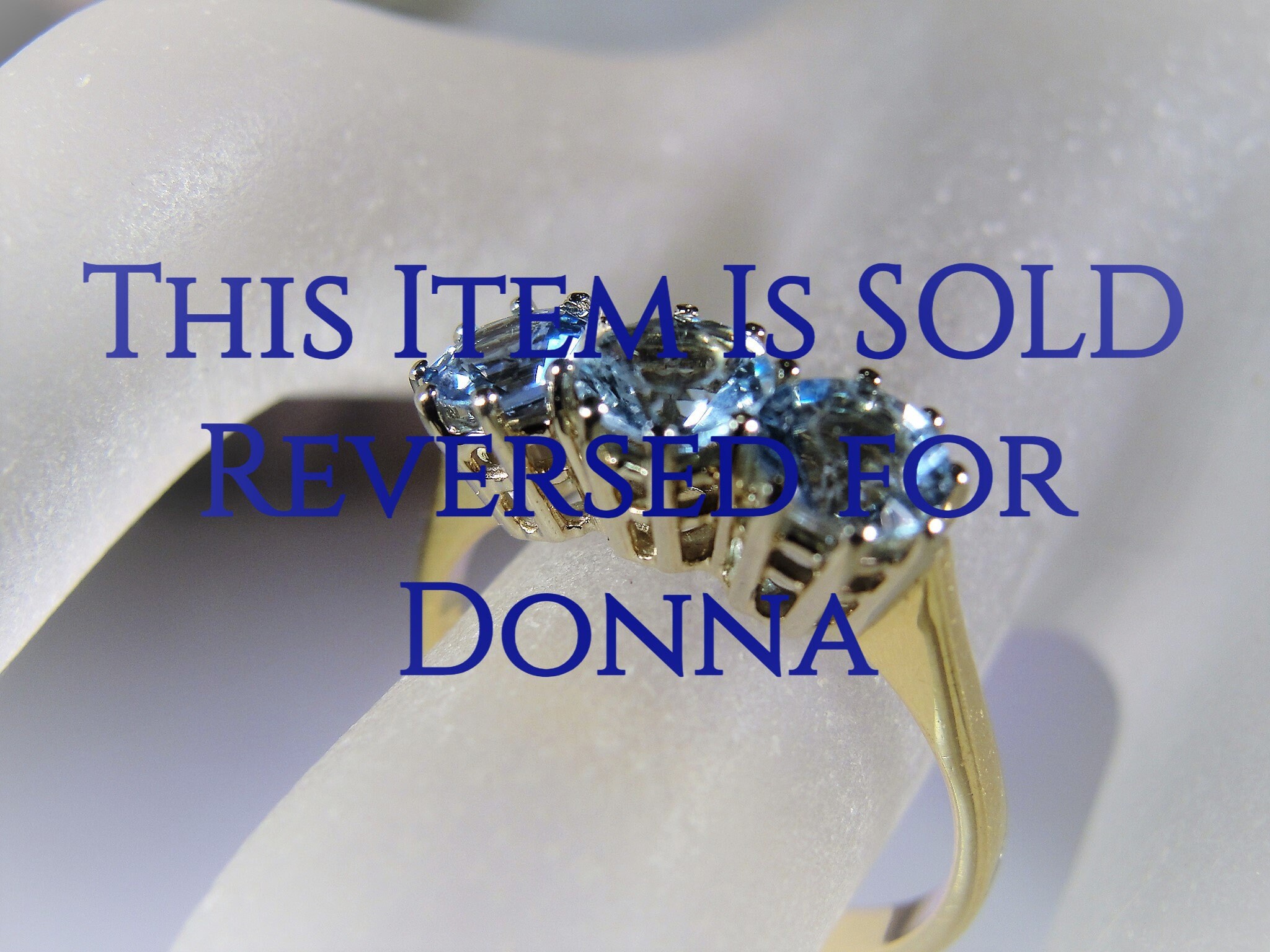 Reserved for Donna - 1st Payment: Gold Aquamarine Trilogy 