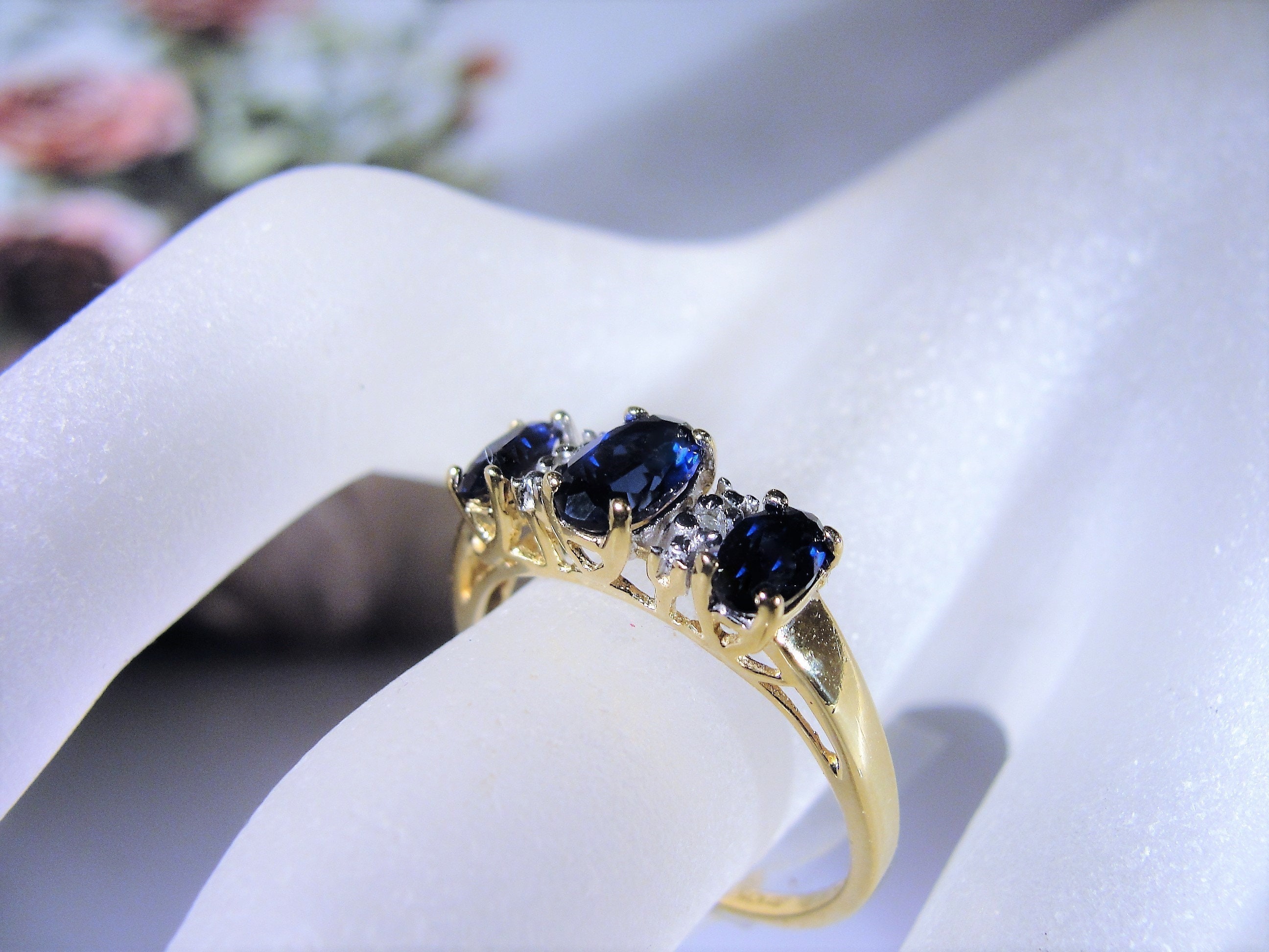 blue sapphire and diamond ring blue sapphire and diamond ring