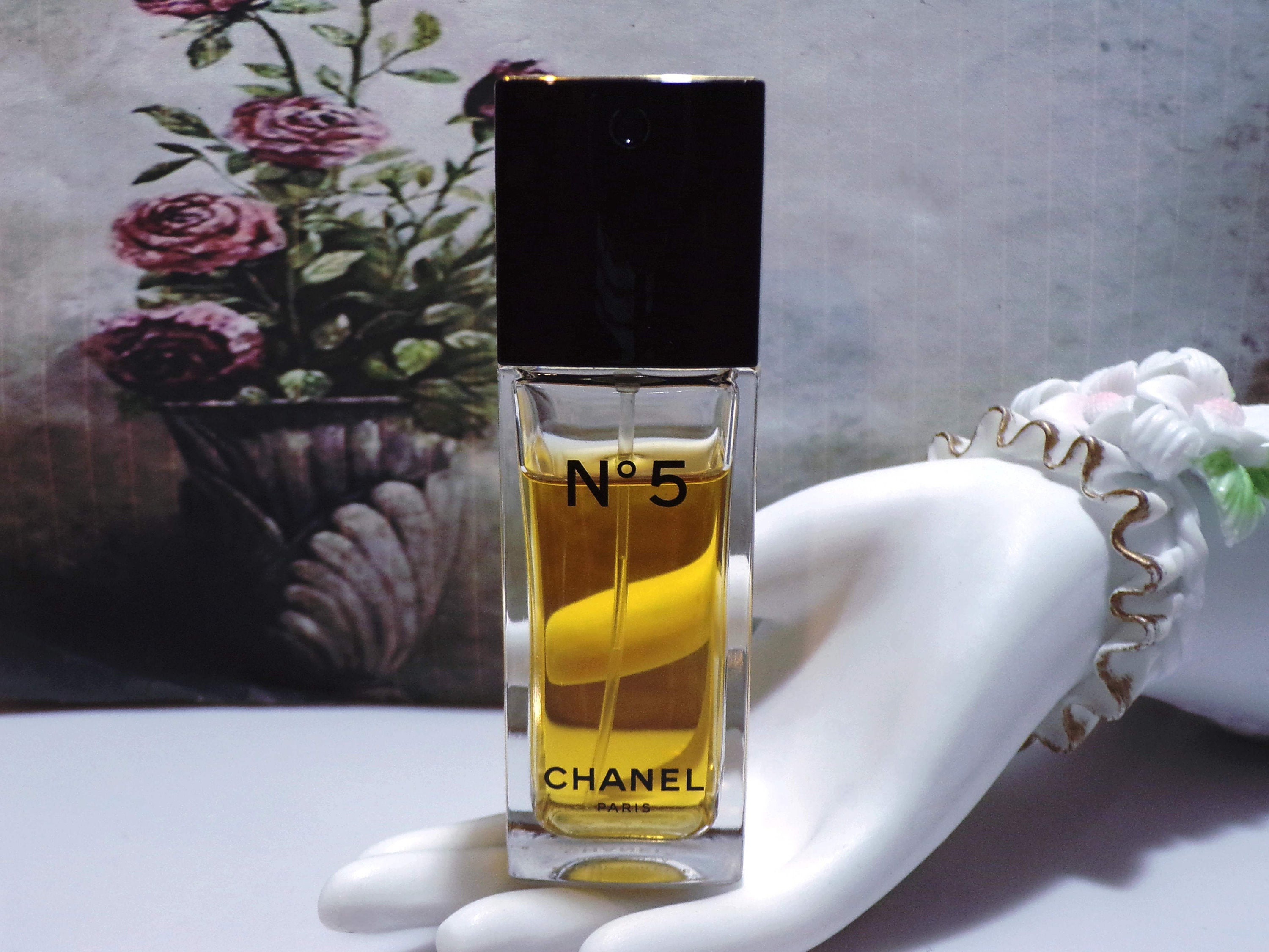 CHANEL Perfume - Chanel No 5 Perfume - Eau de Toilette Spray - 1.2 oz.  35ml. - Paris/New York - Vintage Perfume - Used Item