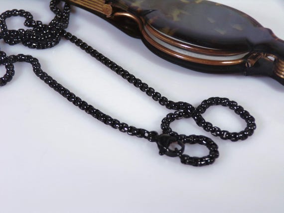 Antique Edwardian Tortoise Shell Lorgnette Opera … - image 8