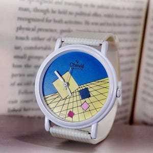 CV Cheval Watch – Memphis Collection Retro Graphic Style – Quartz Second Hand image 1