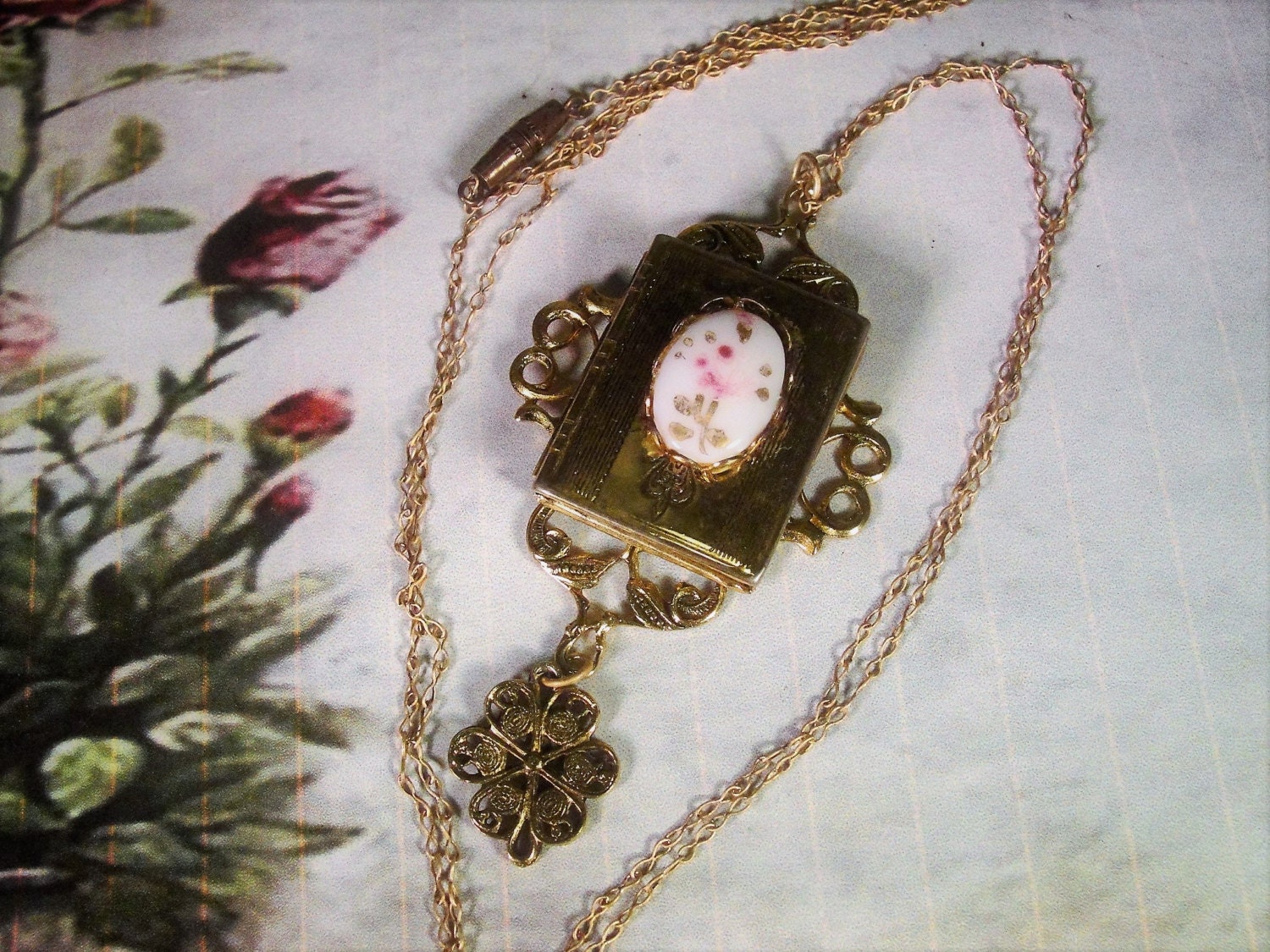 1920s, Picture Locket, Art Deco Locket, Art Nouveau Locket, Picture