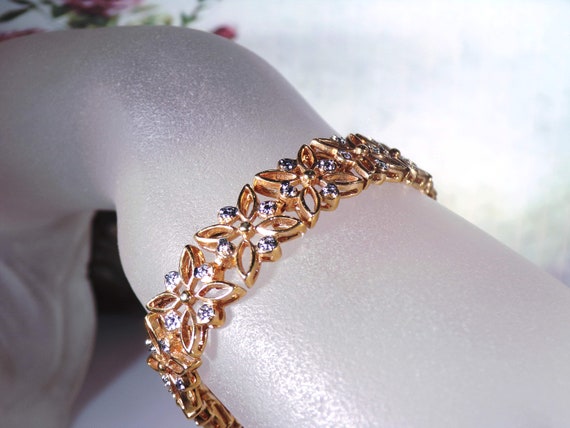 Rose Gold Bracelet – Rose Gold Plated and Diamond… - image 4