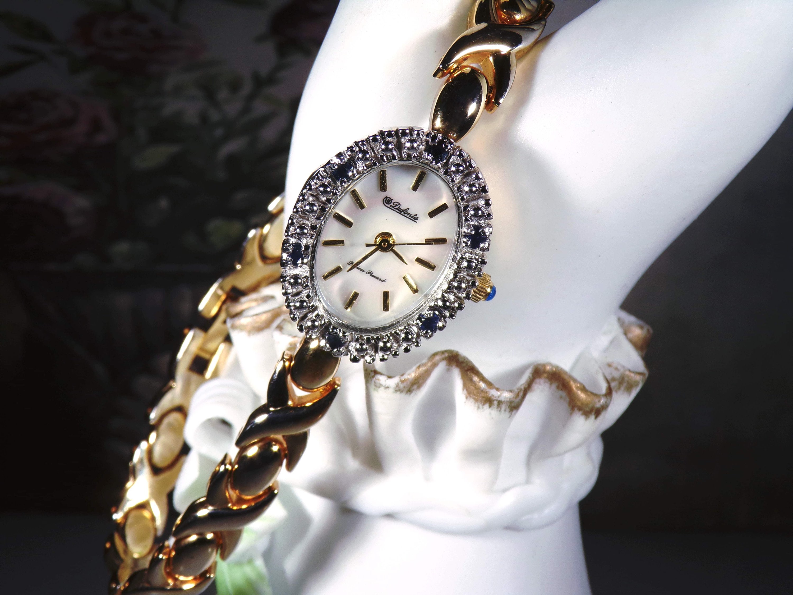 Lucien piccard women's gold & diamond watch online