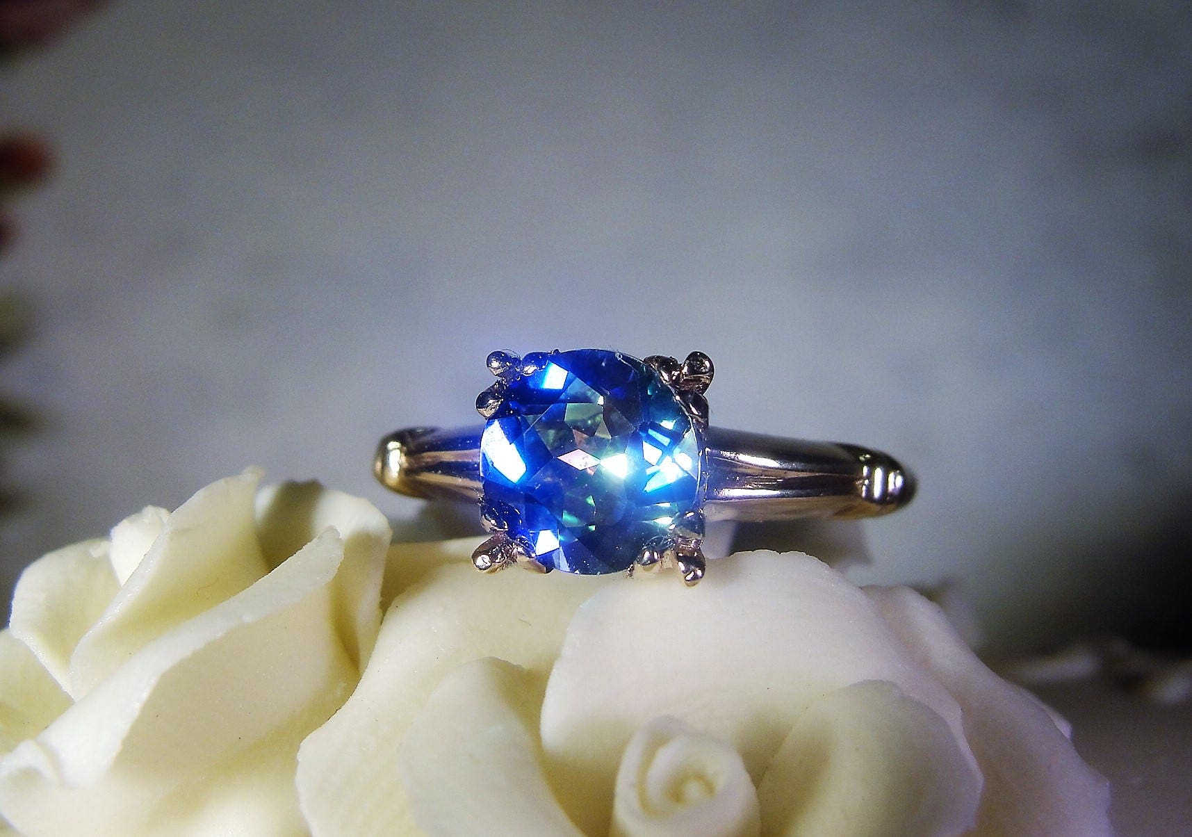 London Blue Topaz Ring 💙 www.aliceglamshop.ch Topaz Silver Ring with... |  TikTok