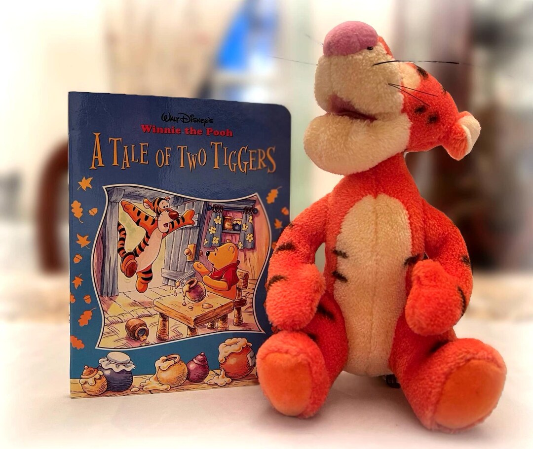 Vintage Winnie the Pooh Board Book With Gund Tigger Plush - Etsy