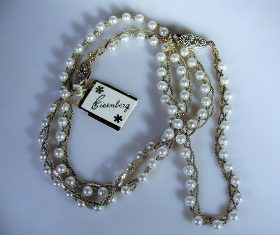 Jewelry Set - EISENBERG Pearl Necklace & Bracelet… - image 9