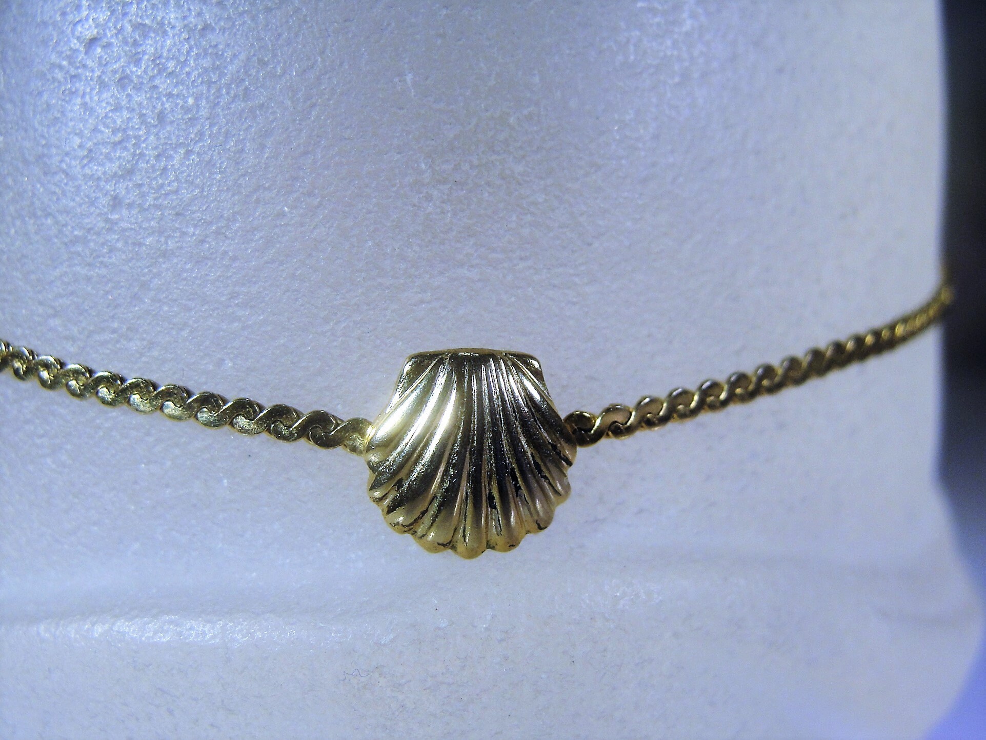 Gold Filled Anklet, Gold Filled Ankle Bracelet, 12K Gold Filled, Shell Anklet, Shell Ankle