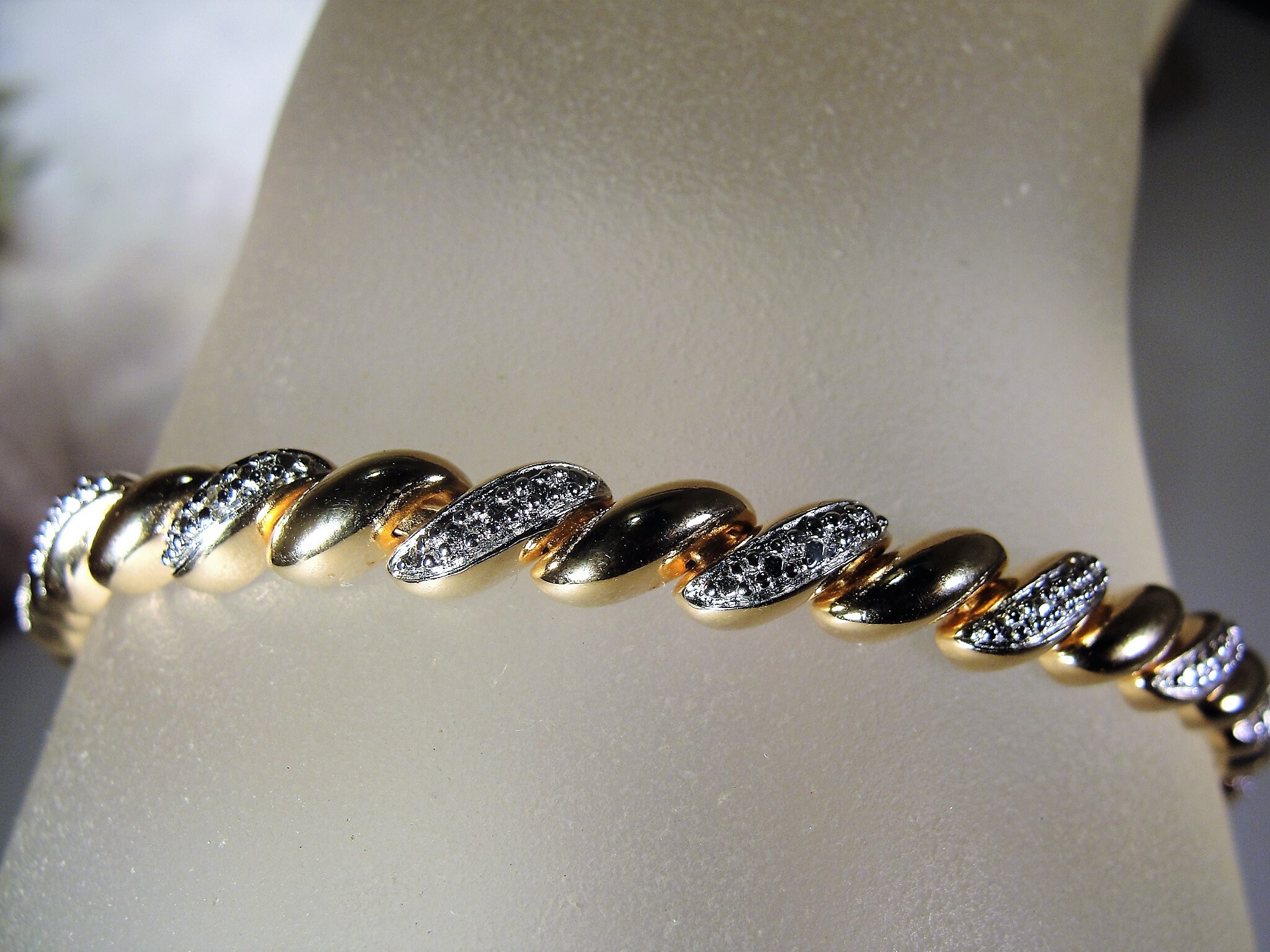 ROSS SIMONS, Tennis Bracelet, Diamond Tennis Bracelet, Gold Vermeil