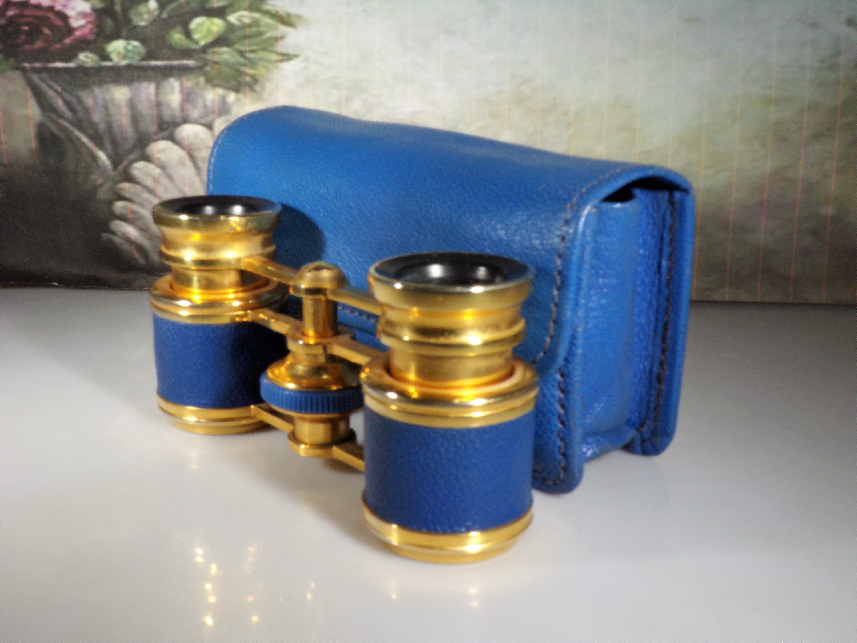Opera Glasses, ALTEX PARIS Mini Blue Opera Glasses with Original Blue