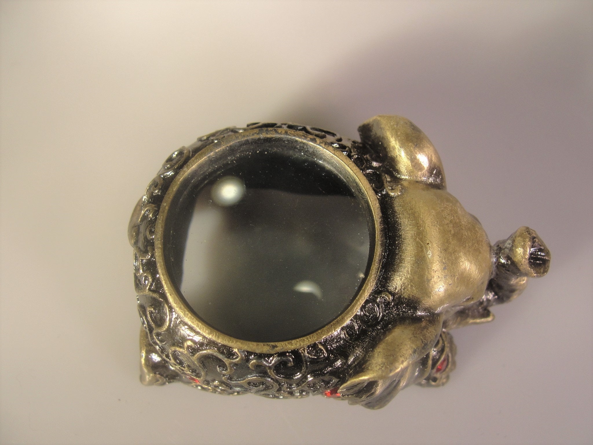 BOMBAY COMPANY, Brass Elephant Set, Rhinestone Encrusted Elephants