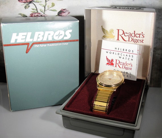 HELBROS Wristwatch, Reader’s Digest Pegasus Quart… - image 1