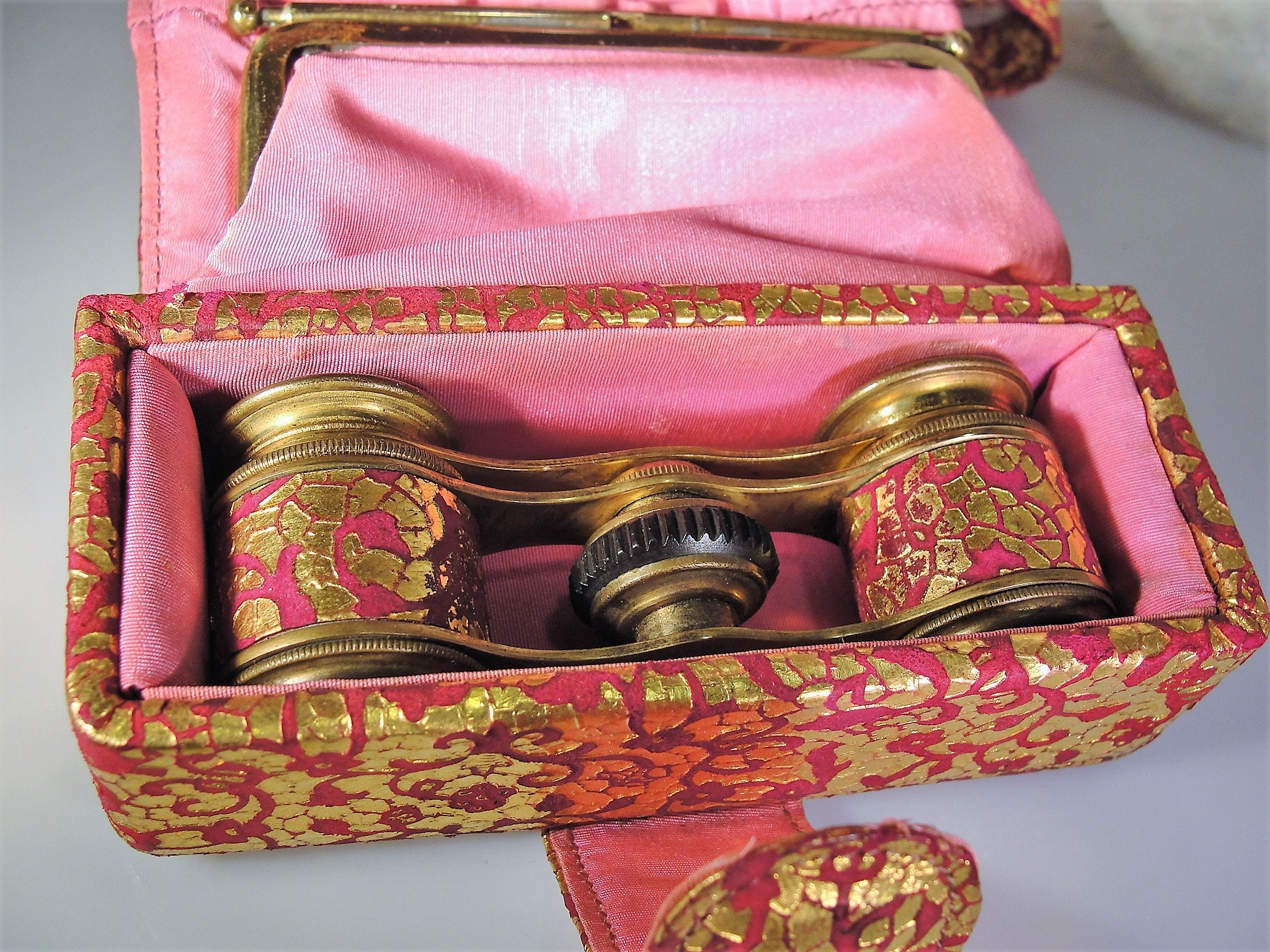 Miniature Opera Glasses, Evening Purse, Compact Purse Set, Coin Purse