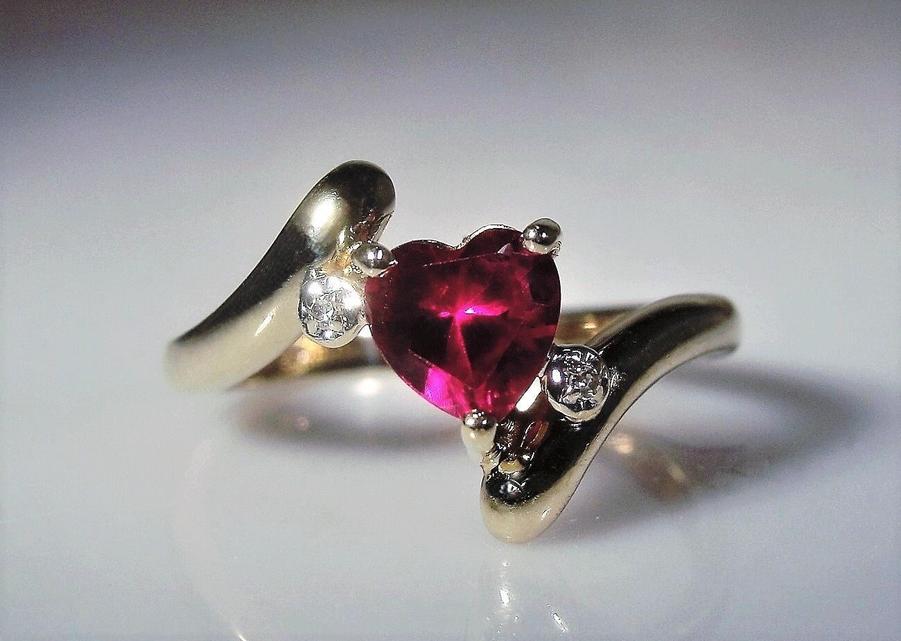 I Heart Pink Ring 7.5