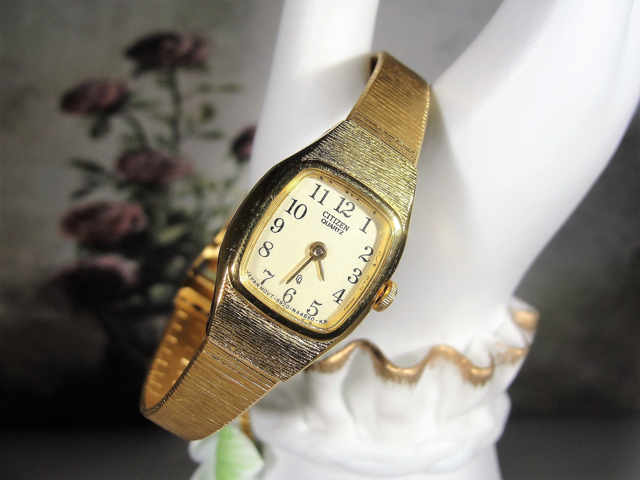 CITIZEN Women’s Quartz Gold Tone Wrist Watch, 5920S0150, Ladies Wrist