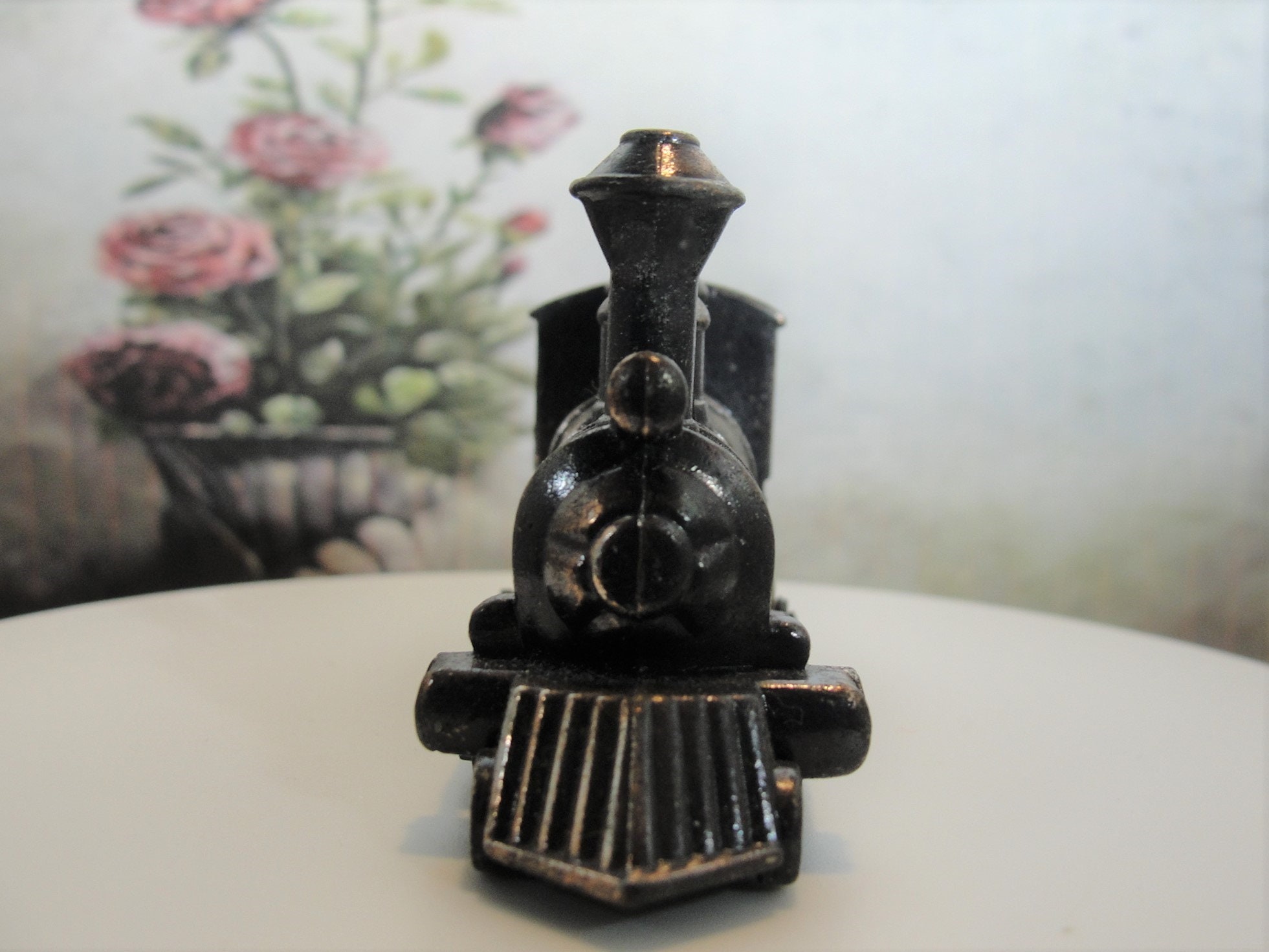 Die Cast Pencil Sharpener, Desk Accessory, Bronze Train