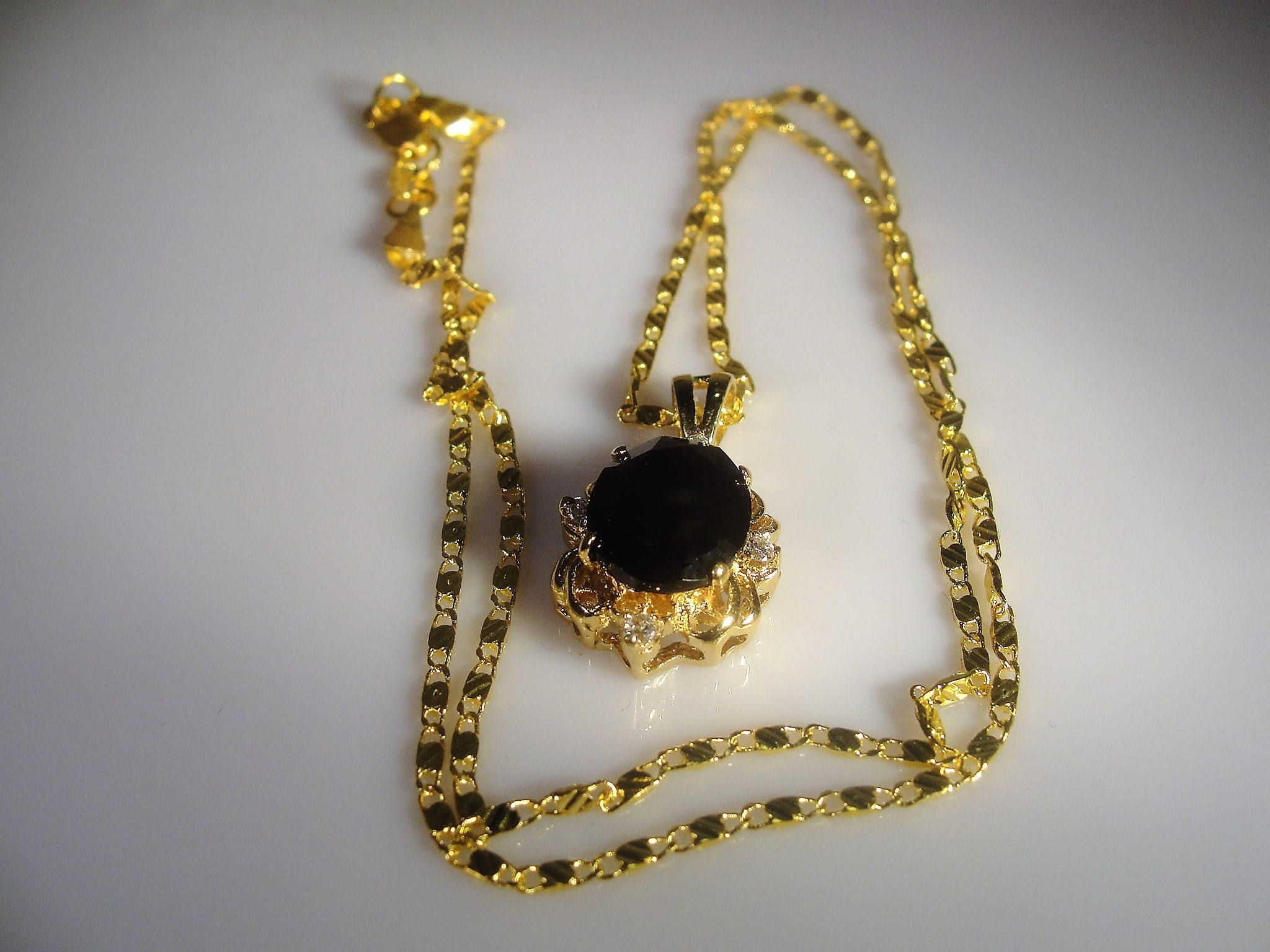 Black Onyx Jewelry Set, Faux Onyx and Rhinestone Jewelry Set, Onyx Necklace, Onyx Brooch, Onyx