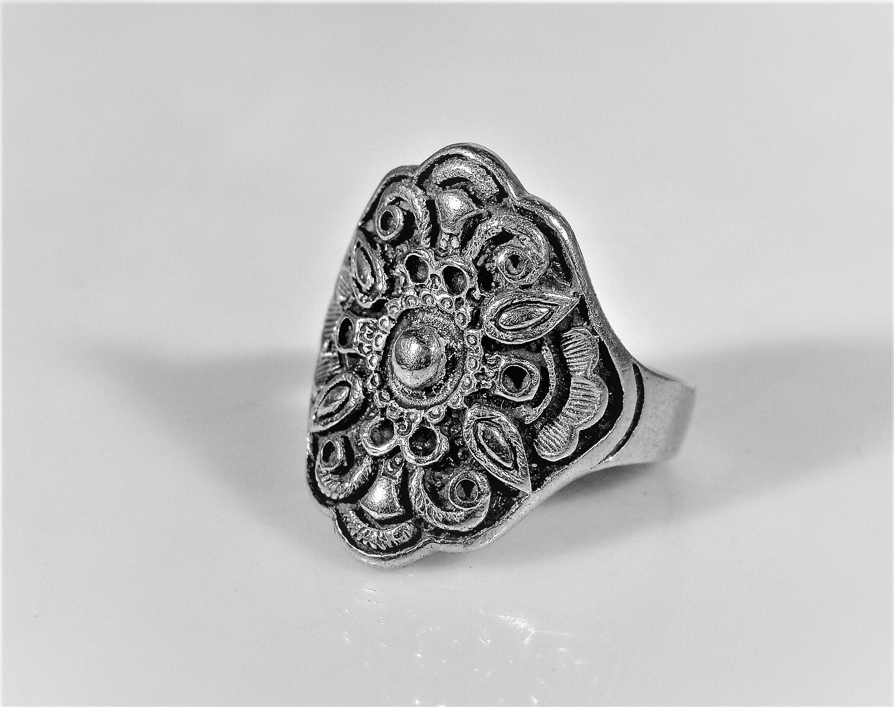 Tibetan Silver Ring Sterling Silver Tibetan Ring Right Hand | Etsy