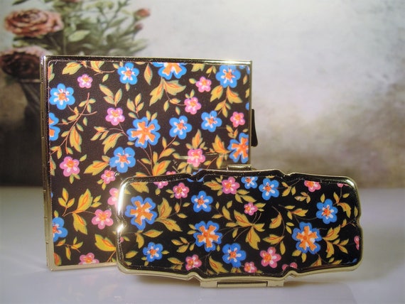 Mirror Compact Set, Vintage Double Mirror Compact
