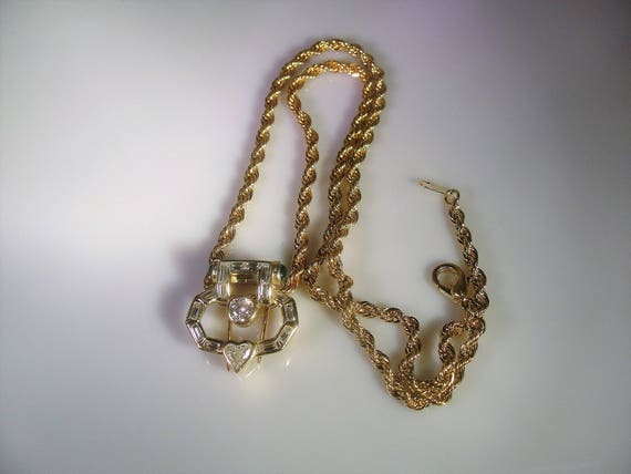 Dress Clip, Vintage 18K Gold Genuine Diamond and … - image 6