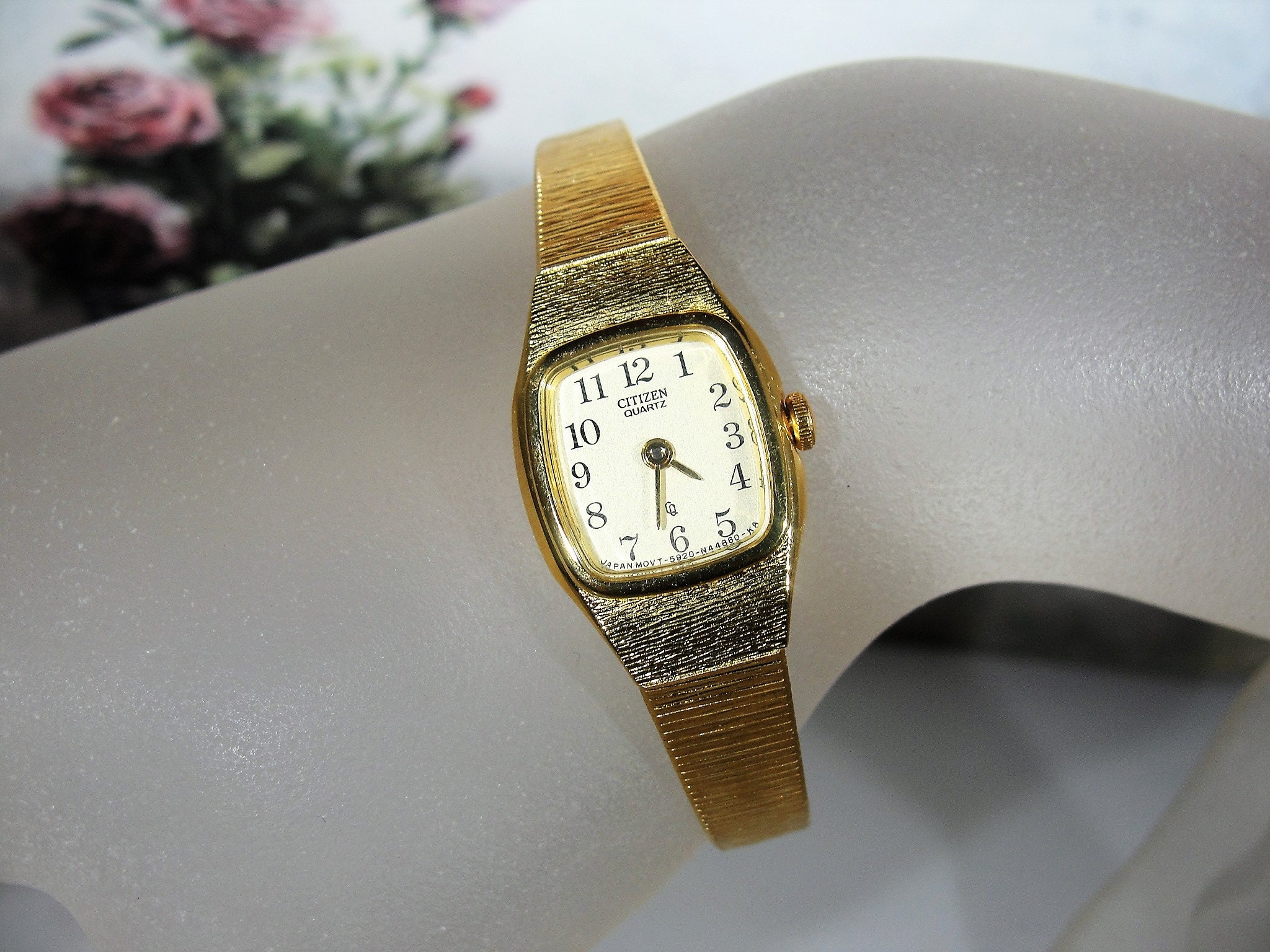 CITIZEN Women’s Quartz Gold Tone Wrist Watch, 5920S0150, Ladies Wrist