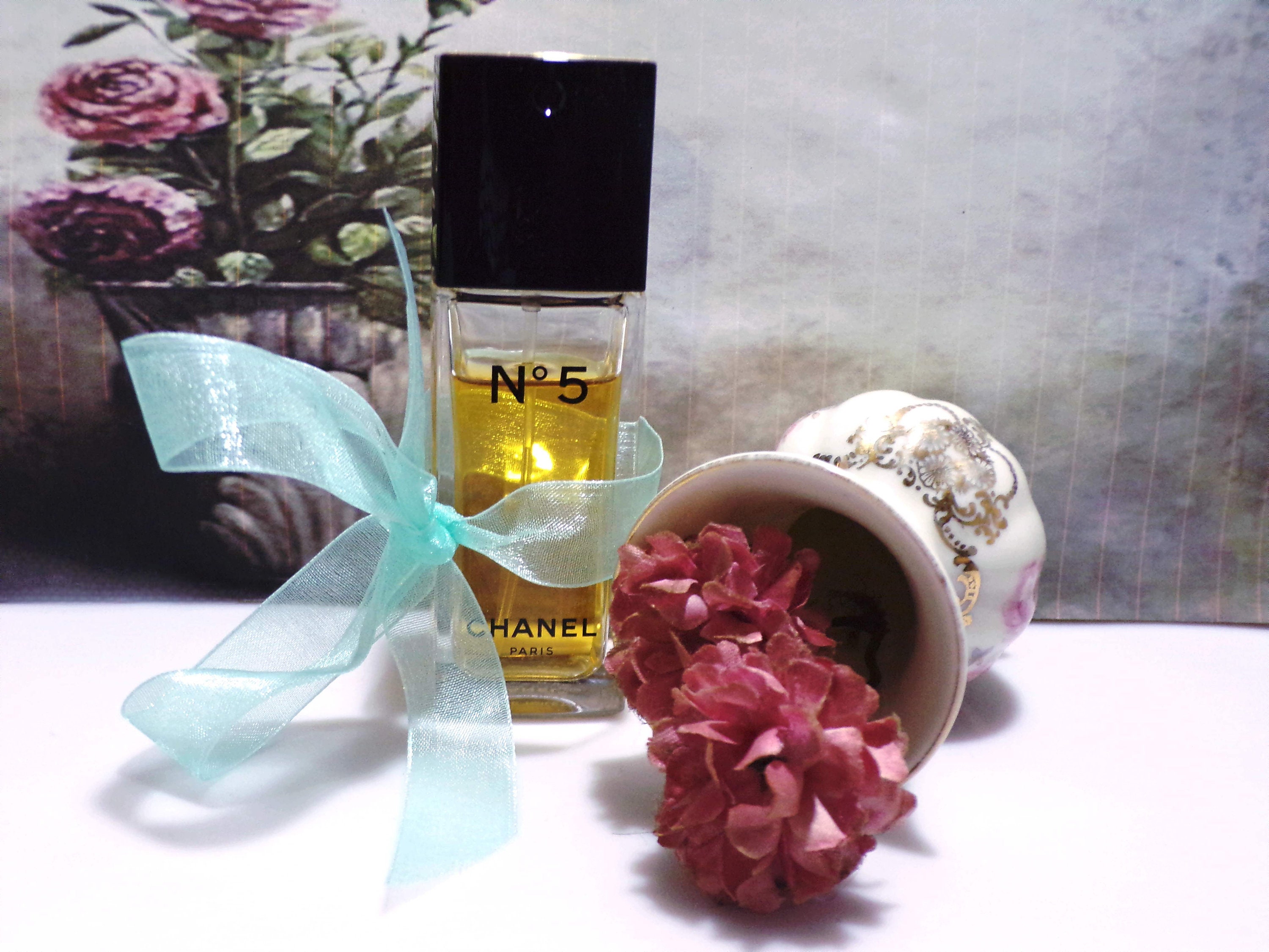 CHANEL Perfume - Chanel No 5 Perfume - Eau de Toilette Spray - 1.2 oz. 35ml.  - Paris/New York - Vintage Perfume - Used Item