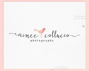 Premade Logo Design / Watercolor Logo / Photography Logo / Wedding Logo / Business Logo / Photography Watermrak