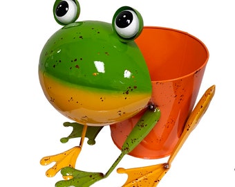 Frog Bucket Planter