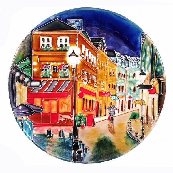 Scenic Theme- 12" Ceramic Decorative Plate