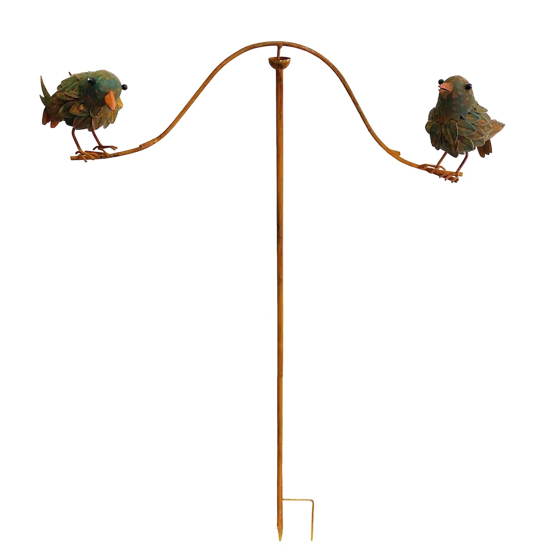 Rustic Metal Double Bird Balancer Etsy