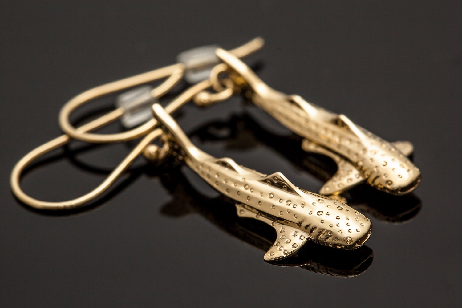 Whale Shark Earrings 053 Whale Shark Jewelry Scuba Diving Etsy