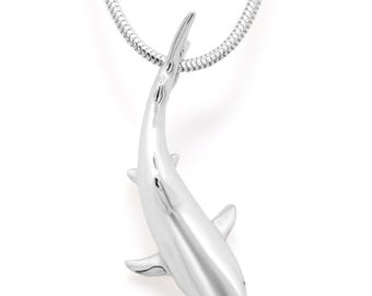 Great White Shark Necklace #127 - Shark Jewelry, Shark Gift, Scuba Diving Jewelry, Scuba Diver Gift, Ocean Lover Present, Top Ocean Predator