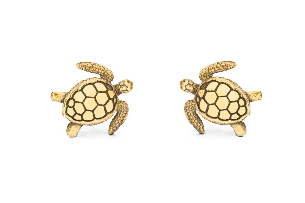Sea Turtle Stud Earrings 030 Sea Turtle Earrings Animal Etsy Australia