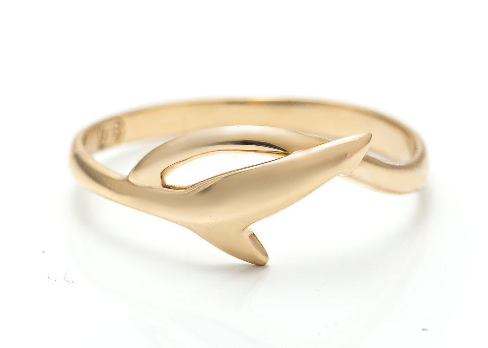 Anti-finning Shark Tail Ring 056 Shark Ring Shark Jewelry - Etsy
