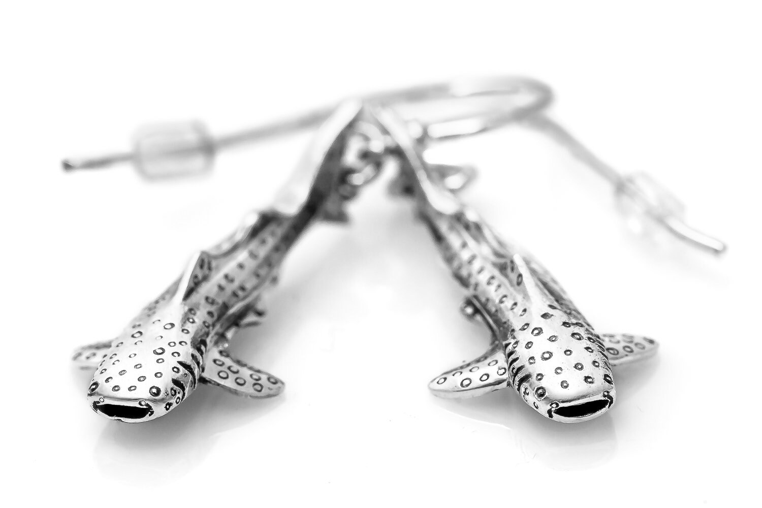 Whale Shark Earrings 053 Whale Shark Jewelry Scuba Diving Etsy