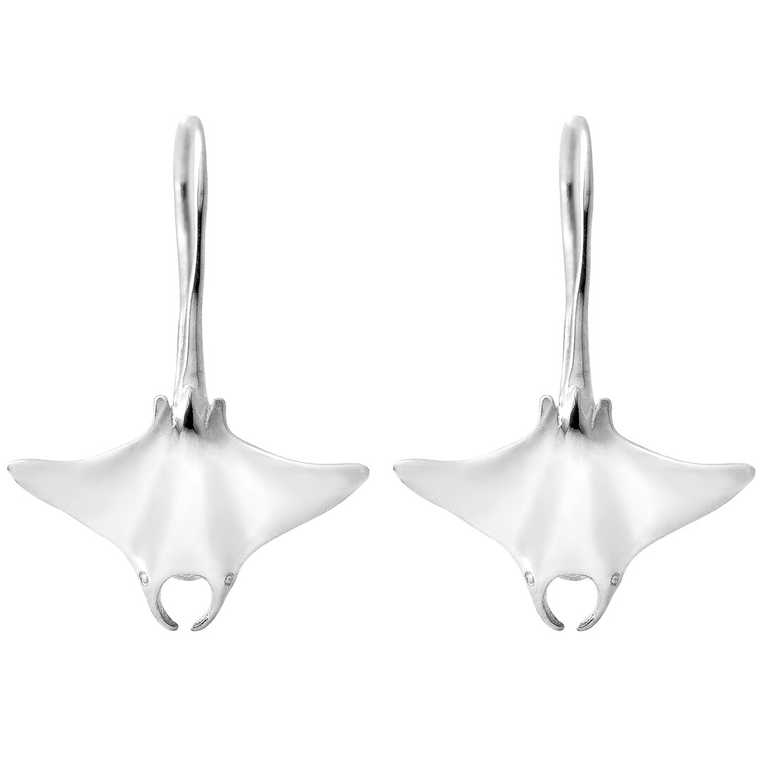 Manta Ray Earrings 033 Scuba Dive Earrings, Scuba Diver Gift, Ocean Earrings, Nautical Earrings